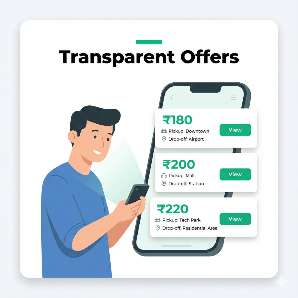 A young commuter using a phone